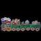 8.5ft. Holographic LED Lighted Motion Train Set Outdoor Christmas Decoration